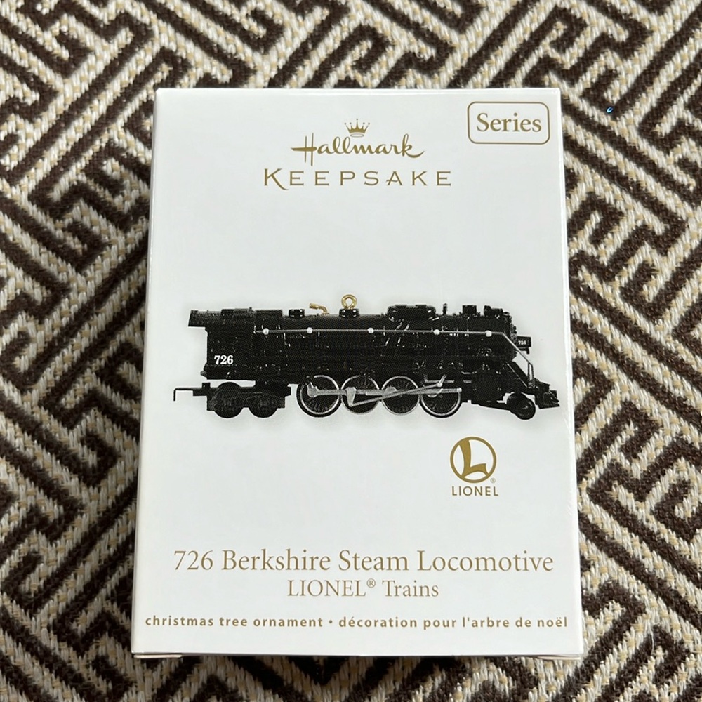 2011 Lionel Trains 726 Berkshire Steam Locomotive Hallmark Keepsake Ornament